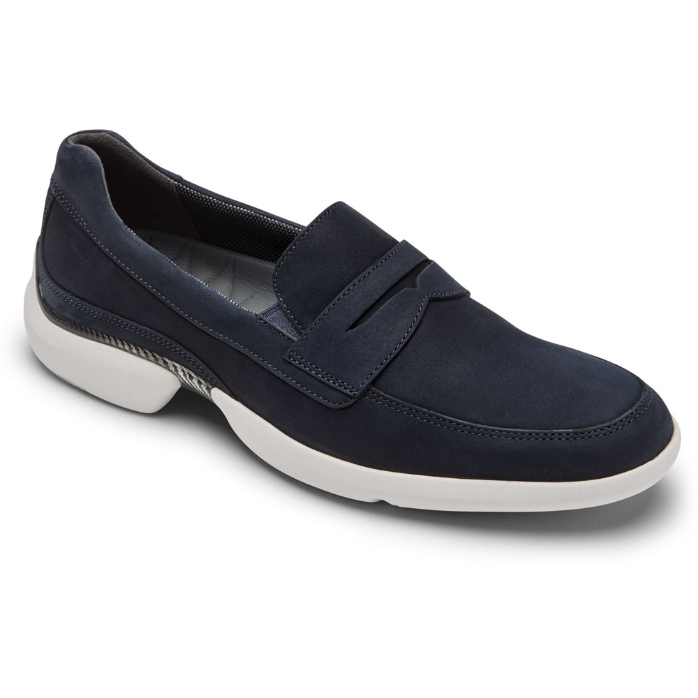 Rockport Loafers For Mens Blue - Total Motion Advance Penny - OJ2945801